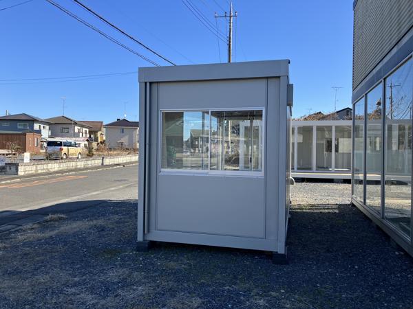 茨城県小美玉店/展示場の新棟ユニットハウス・プレハブ・コンテナハウス57MS1(3.81坪)の本体の外観