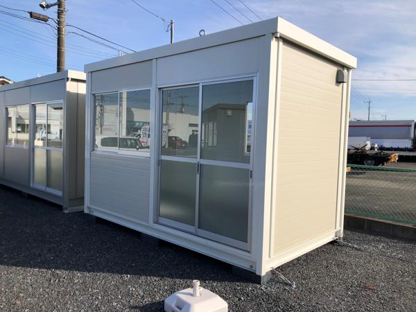 茨城県常陸大宮店/展示場の新棟ユニットハウス・プレハブ・コンテナハウス3MSD(2.40坪)の本体の外観