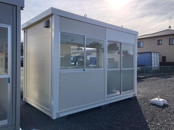 茨城県常陸大宮店/展示場の新棟ユニットハウス・プレハブ・コンテナハウス3MSD(2.40坪)の本体の外観