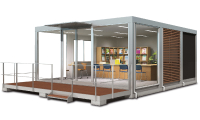 ユニットハウス MS1 OPEN DECK SHOP