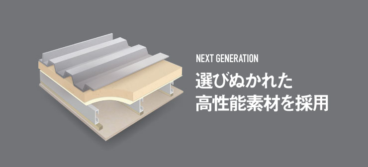 選びぬかれた高性能素材を採用 断熱性能を高める素材 人命を守る耐燃焼性素材 省エネを実現